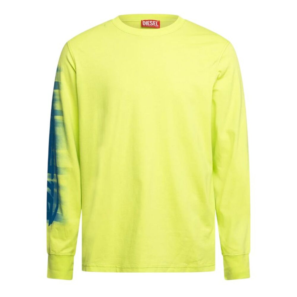 Diesel Mens T-Just Long-Sleeved T-Shirt / Acid Lime